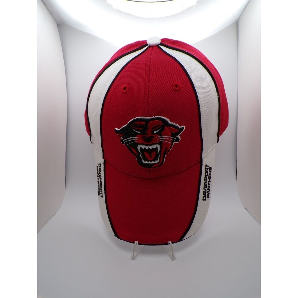 Men's FAVORITE Davenport Panthers Fan Favorite Baseball Cap Red White